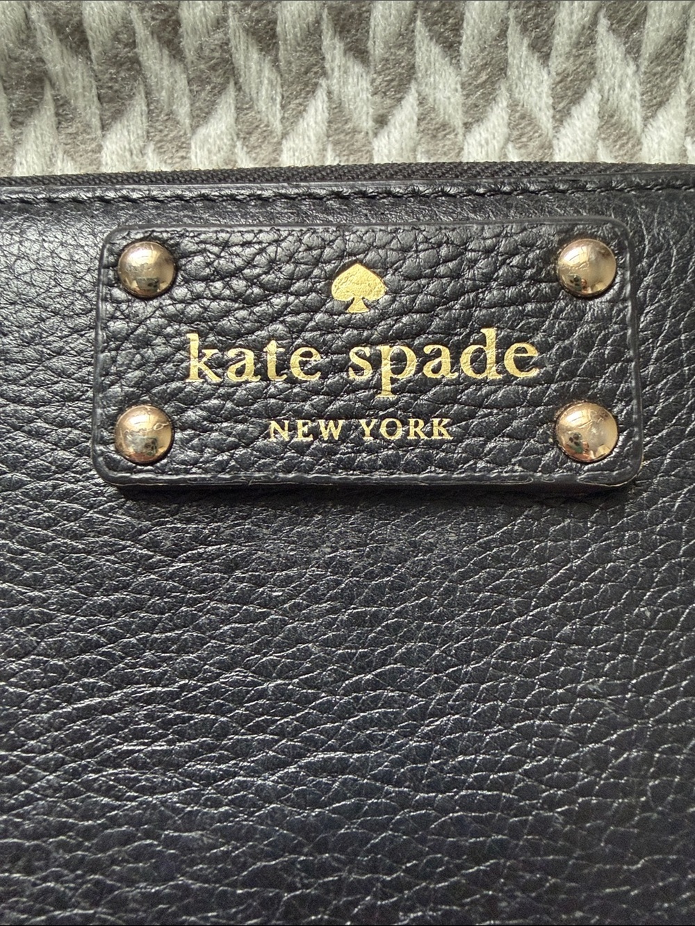 Kate spade Black Leather Zip Wallet - Picture 9 of 9